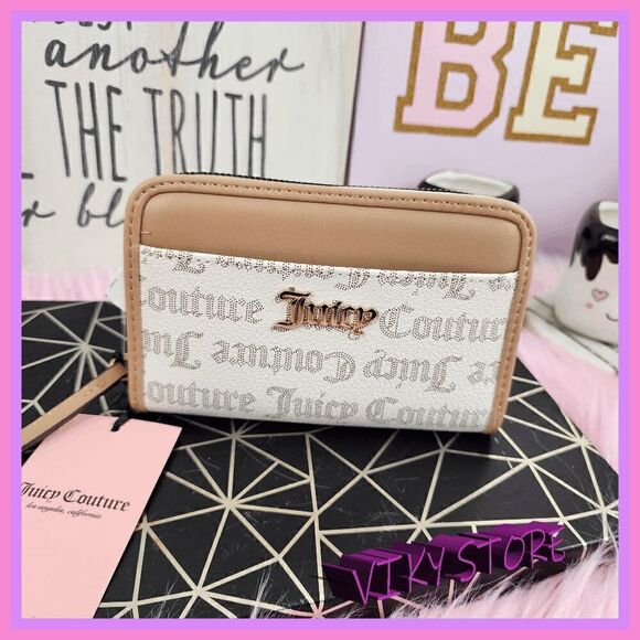 NWT Chic Organizer: {Juicy Couture} Beige Wallet, Multiple Pockets NWT - Picture 1 of 6